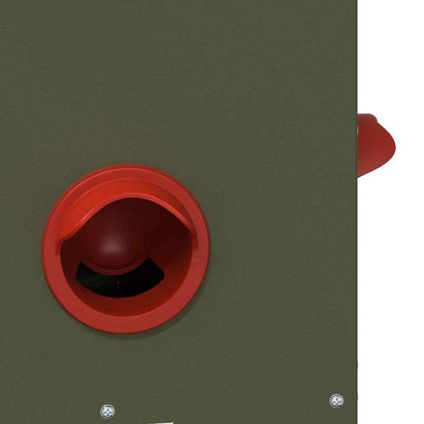 Hühnerfütterer 2 pcs Olive Grün 60,5 x 29 x 51 cm