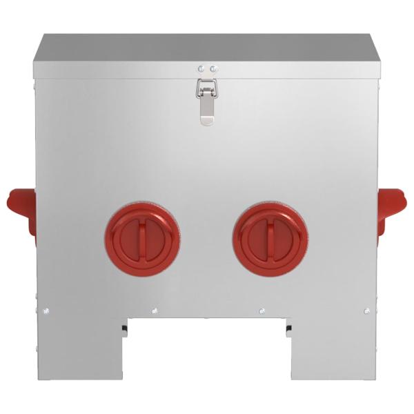 Hühnerfütterer 2 pcs Silber 60,5 x 29 x 51 cm Verzinkter Stahl