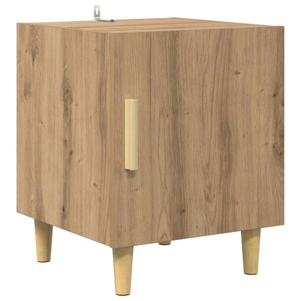 Nachttisch 2 pcs Artisan-Eiche 40 x 40 x 50 cm Holzwerkstoff