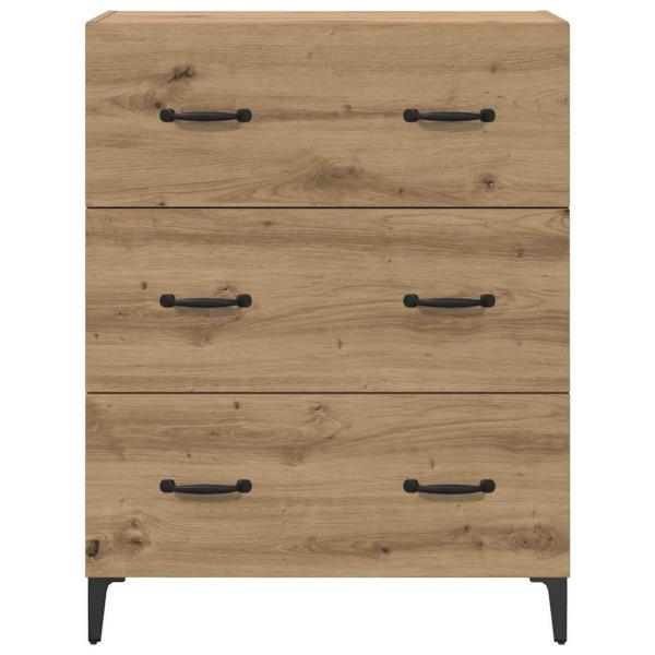 Sideboard Artisan-Eiche 69,5 x 34 x 90 cm Verbundholz und Eisen
