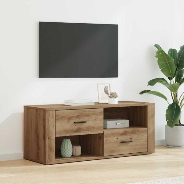 ARDEBO.de - TV-Schränk Artisan-Eiche 100 x 35 x 40 cm Holzwerkstoff