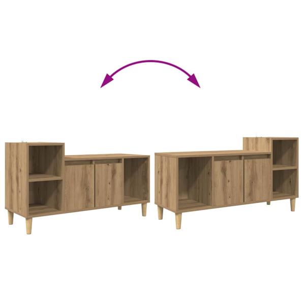 TV-Schränk Artisan-Eiche 100 x 35 x 55 cm Holzwerkstoff