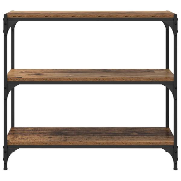 Bücherregal Altholz 80 x 33 x 70,5 cm Verbundholz und Eisen