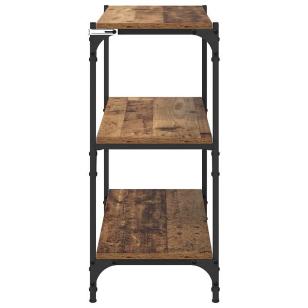 Bücherregal Altholz 80 x 33 x 70,5 cm Verbundholz und Eisen