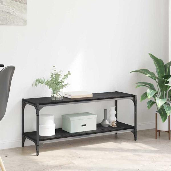 ARDEBO.de - TV-Schränk Schwarz Eichen-Optik 100x33x41cm