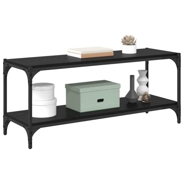 TV-Schränk Schwarz Eichen-Optik 100x33x41cm