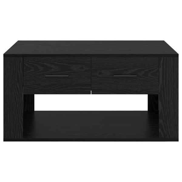 Couchtisch Schwarz Eichen-Optik 80 x 50 x 40 cm Holzwerkstoff