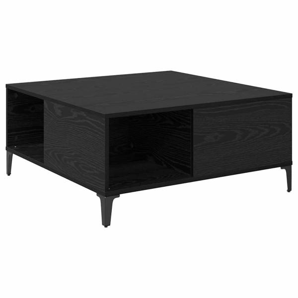 Couchtisch Schwarz Eichen-Optik 80 x 80 x 36,5 cm Holzwerkstoff