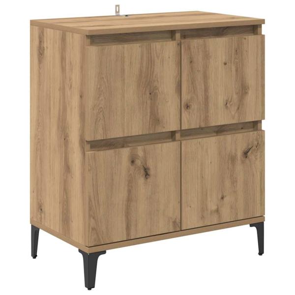 Sideboard Artisan-Eiche 60 x 35 x 70 cm Verbundholz und Eisen