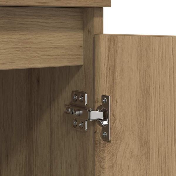 Sideboard Artisan-Eiche 60 x 35 x 70 cm Verbundholz und Eisen