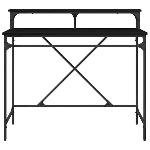 Schreibtisch Schwarz Eichen-Optik 100 x 50 x 90 cm