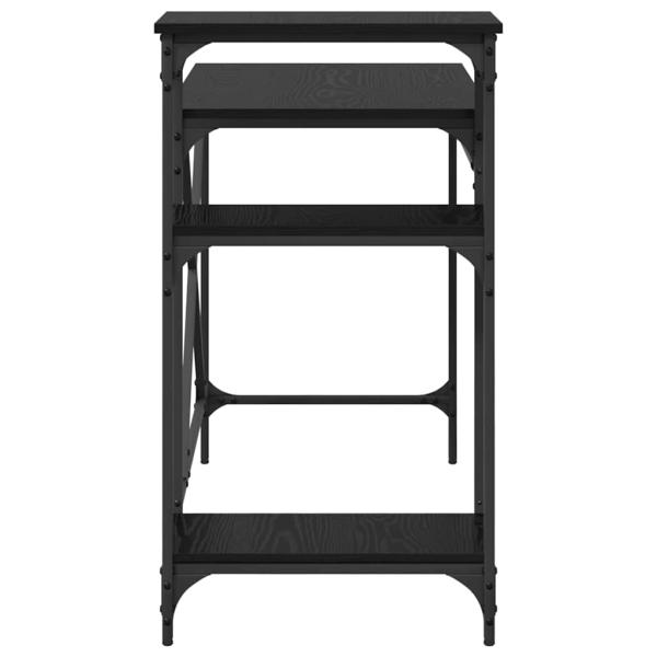 Schreibtisch Schwarz Eichen-Optik 105 x 50 x 90 cm