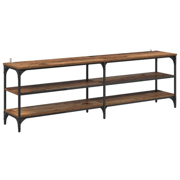 TV-Schränk Altholz 160 x 30 x 50 cm Verbundholz und Eisen