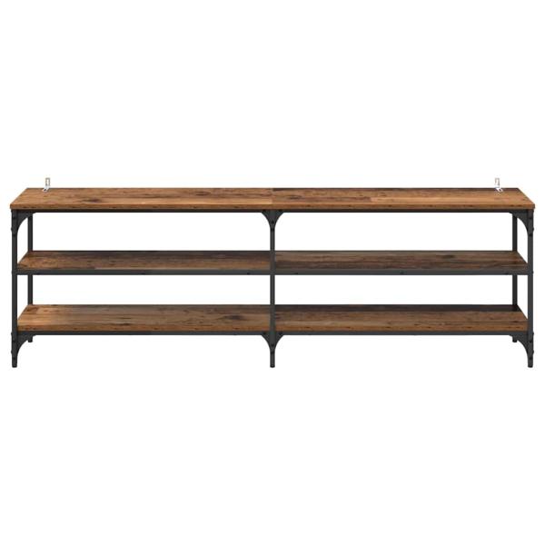 TV-Schränk Altholz 160 x 30 x 50 cm Verbundholz und Eisen