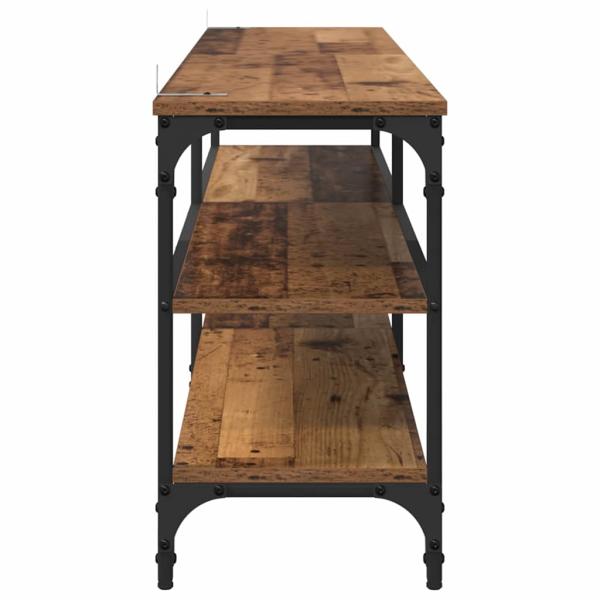 TV-Schränk Altholz 160 x 30 x 50 cm Verbundholz und Eisen