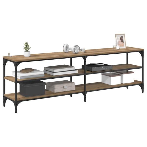 TV-Schränk Artisan-Eiche 160 x 30 x 50 cm Verbundholz und Eisen