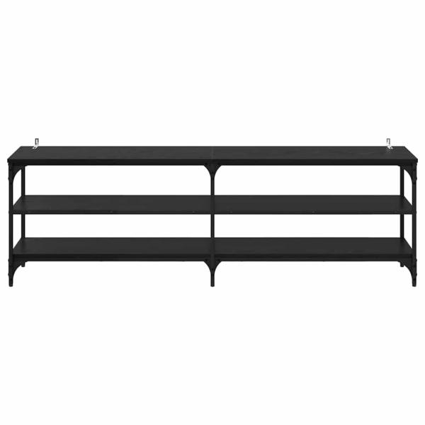 TV-Schränk Schwarz Eichen-Optik 160 x 30 x 50 cm