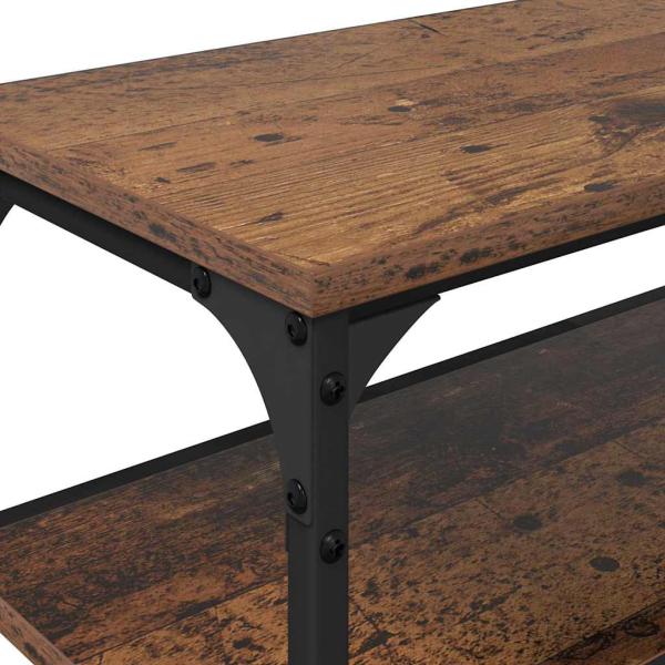 TV-Schränk Altholz 200 x 30 x 50 cm Verbundholz und Eisen