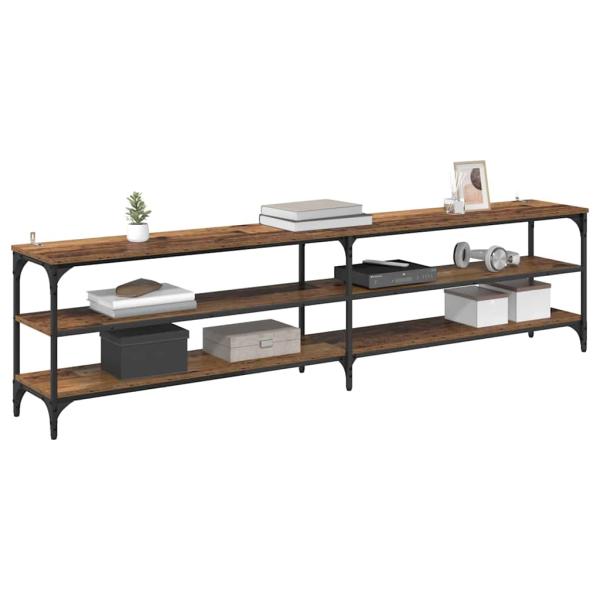 TV-Schränk Altholz 200 x 30 x 50 cm Verbundholz und Eisen