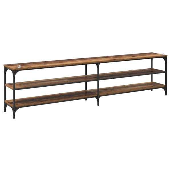 TV-Schränk Altholz 200 x 30 x 50 cm Verbundholz und Eisen