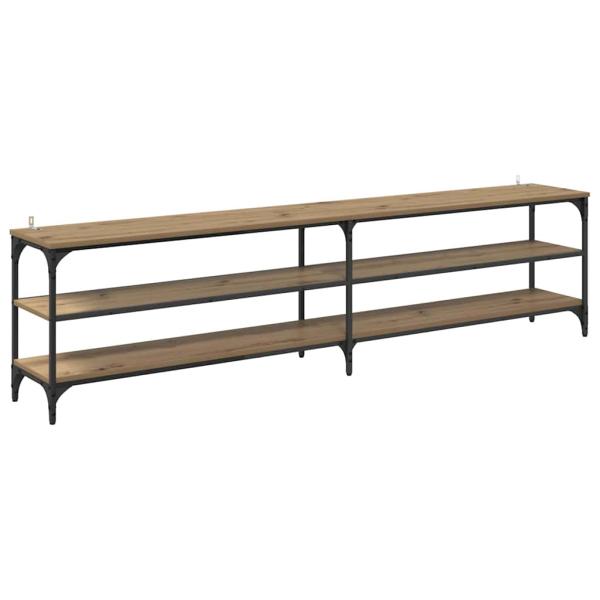 TV-Schränk Artisan-Eiche 200 x 30 x 50 cm Verbundholz und Eisen