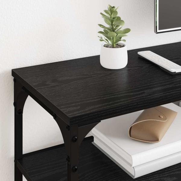 TV-Schränk Schwarz Eichen-Optik 200 x 30 x 50 cm