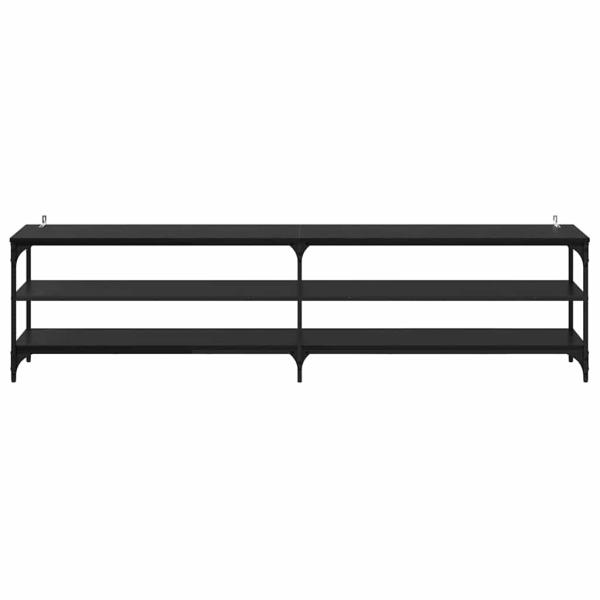 TV-Schränk Schwarz Eichen-Optik 200 x 30 x 50 cm