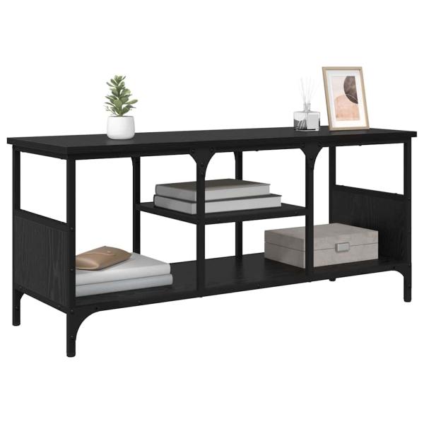 TV-Schränk Schwarz Eichen-Optik 100 x 35 x 45 cm