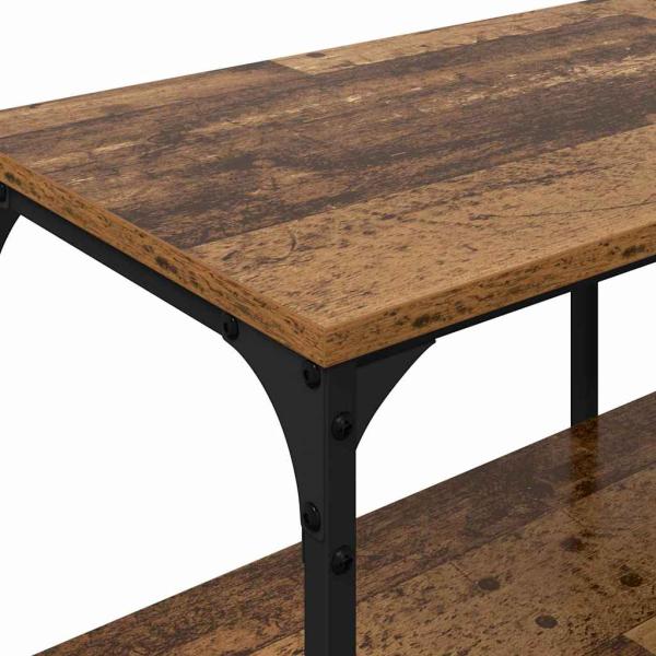 ARDEBO.de - TV-Schränk Altholz 201 x 35 x 45 cm Verbundholz und Eisen