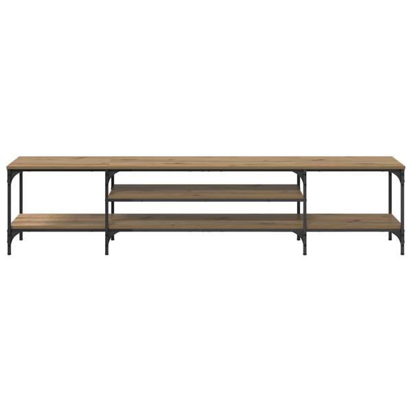 TV-Schränk Artisan-Eiche 201 x 35 x 45 cm Verbundholz und Eisen