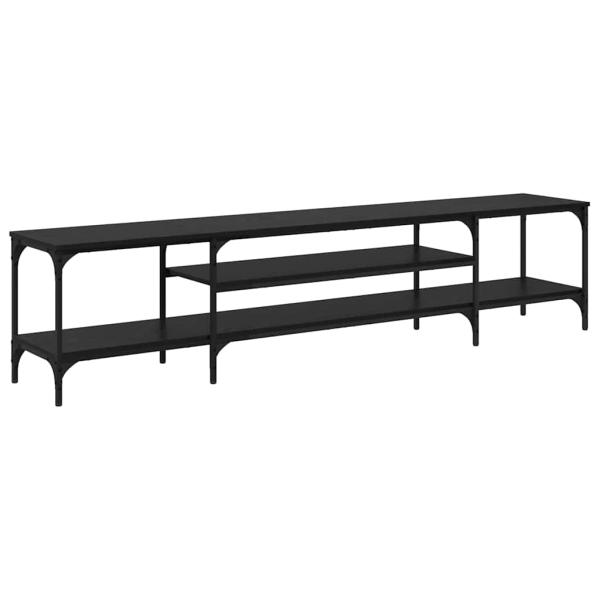 TV-Schränk Schwarz Eichen-Optik 201 x 35 x 45 cm