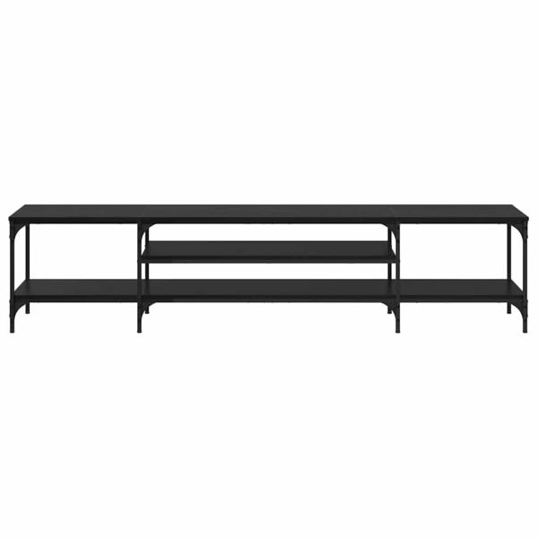 TV-Schränk Schwarz Eichen-Optik 201 x 35 x 45 cm