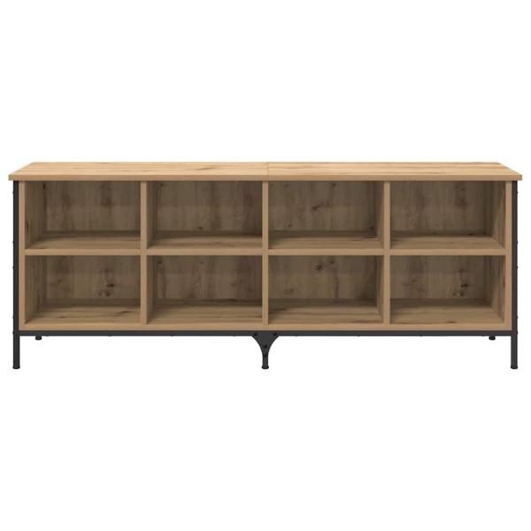 Schuhschrank mit Regal Artisan-Eiche 131 x 35 x 50 cm