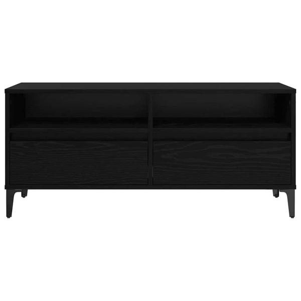 TV-Schränk Schwarz Eichen-Optik 100 x 34,5 x 44,5 cm