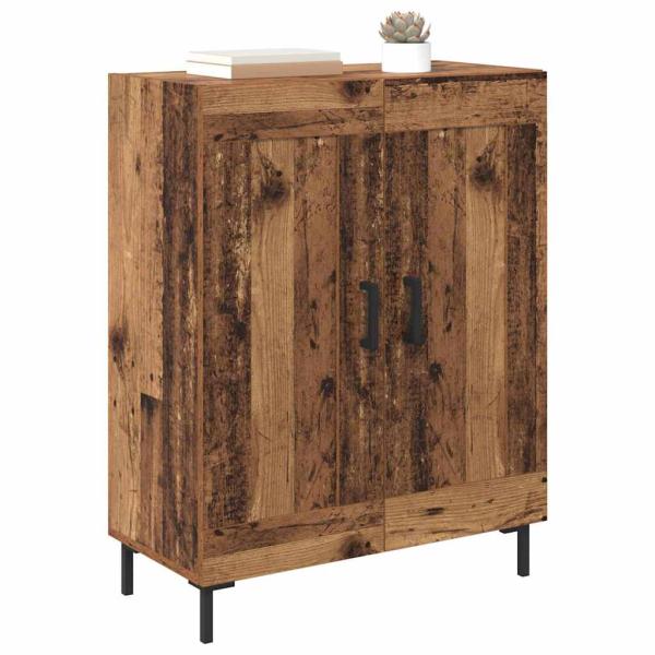Sideboard Altholz 69,5 x 34 x 90 cm Verbundholz und Eisen