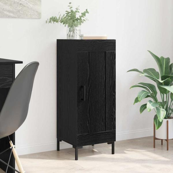 ARDEBO.de - Sideboard Olden Schwarz Eichen-Optik 34,5 x 34 x 90 cm
