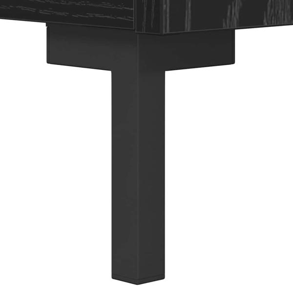 Sideboard Olden Schwarz Eichen-Optik 34,5 x 34 x 90 cm