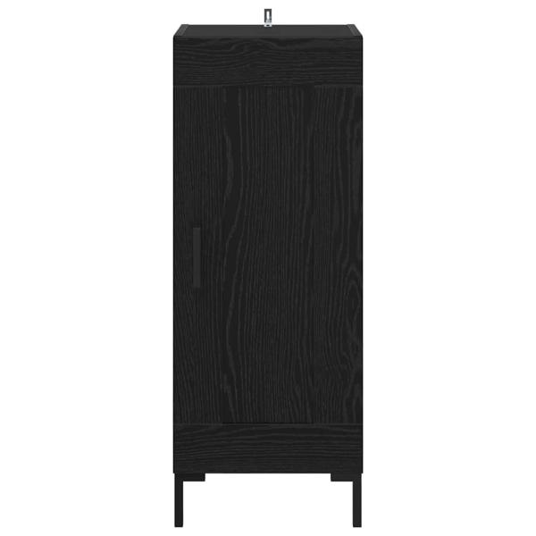 Sideboard Olden Schwarz Eichen-Optik 34,5 x 34 x 90 cm