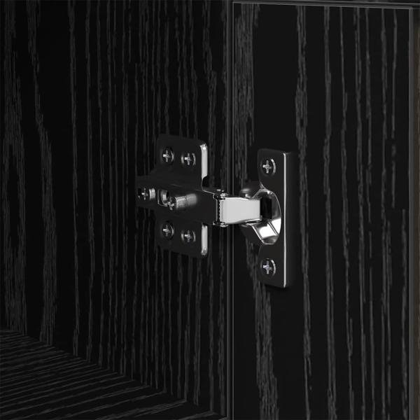 Sideboard Olden Schwarz Eichen-Optik 34,5 x 34 x 90 cm