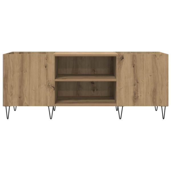Schallplattenschrank mit Regal Artisan-Eiche 121 x 38 x 48 cm