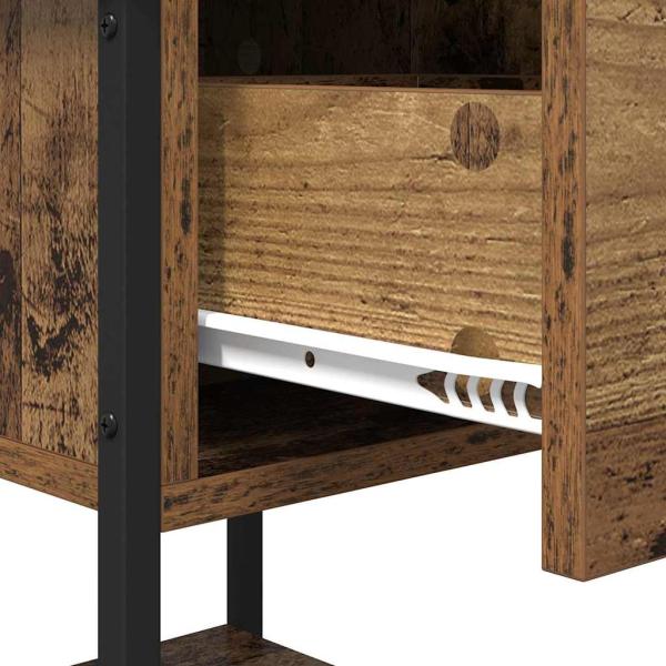 Nachttisch Altholz 34 x 35,5 x 45 cm Holzwerkstoff