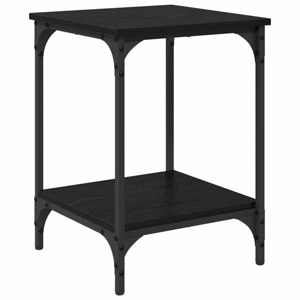 Couchtisch Schwarz Eichen-Optik 40 x 40 x 55 cm Holzwerkstoff
