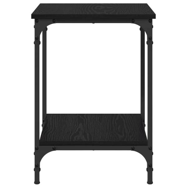 Couchtisch Schwarz Eichen-Optik 40 x 40 x 55 cm Holzwerkstoff