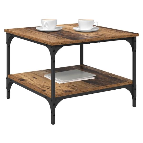 ARDEBO.de - Couchtisch Altholz 55 x 55 x 40 cm Holzwerkstoff