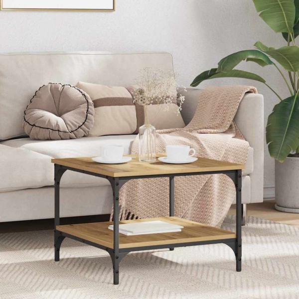 ARDEBO.de - Couchtisch Artisan-Eiche 55 x 55 x 40 cm Holzwerkstoff