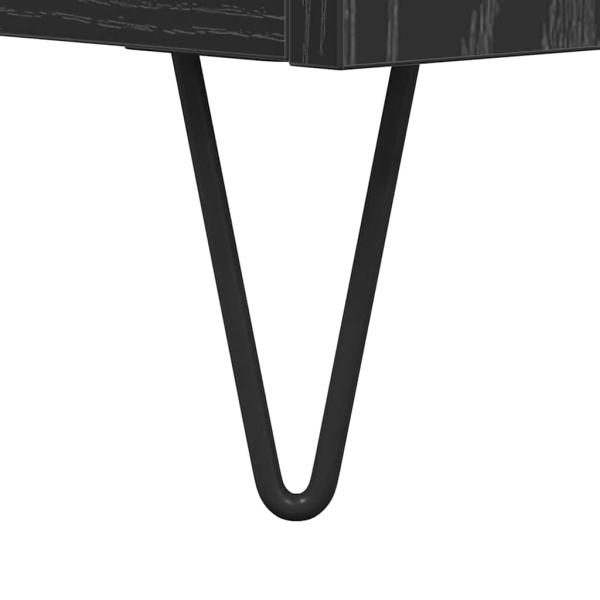 TV-Schränk Schwarz Eichen-Optik 104 x 35 x 50 cm Holzwerkstoff