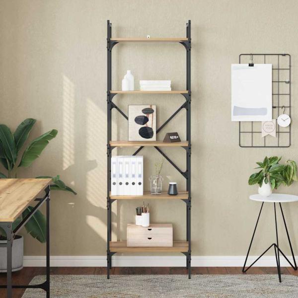 Bücherregal Artisan-Eiche 56 x 32 x 174 cm Holzwerkstoff