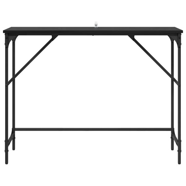 Konsolentisch Schwarz Eichen-Optik 100 x 32 x 75 cm