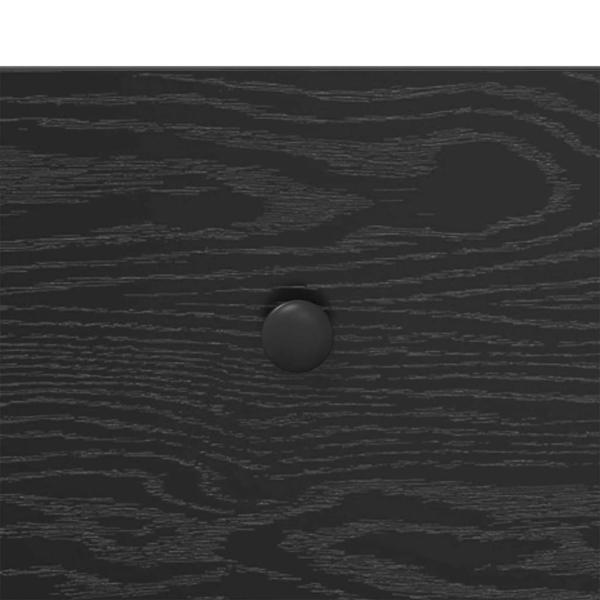 Konsolentisch Schwarz Eichen-Optik 100 x 34,5 x 75 cm