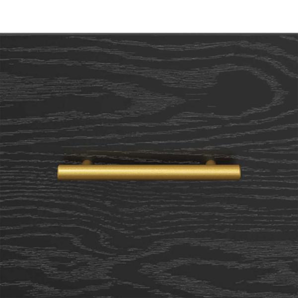 TV-Schränk Schwarz Eichen-Optik 150 x 36 x 30 cm Holzwerkstoff